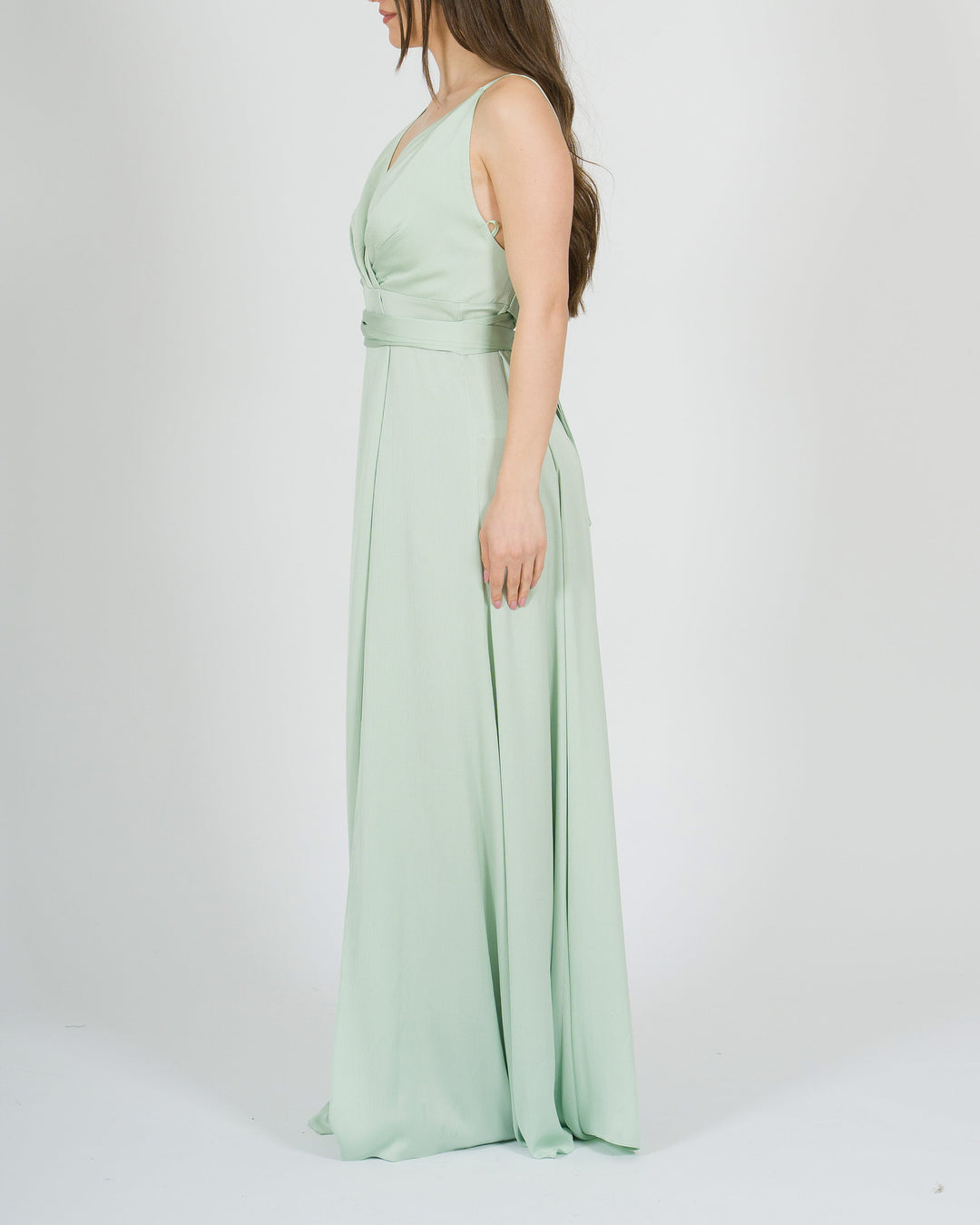 Abito Verde Tiffany con Bretelline 