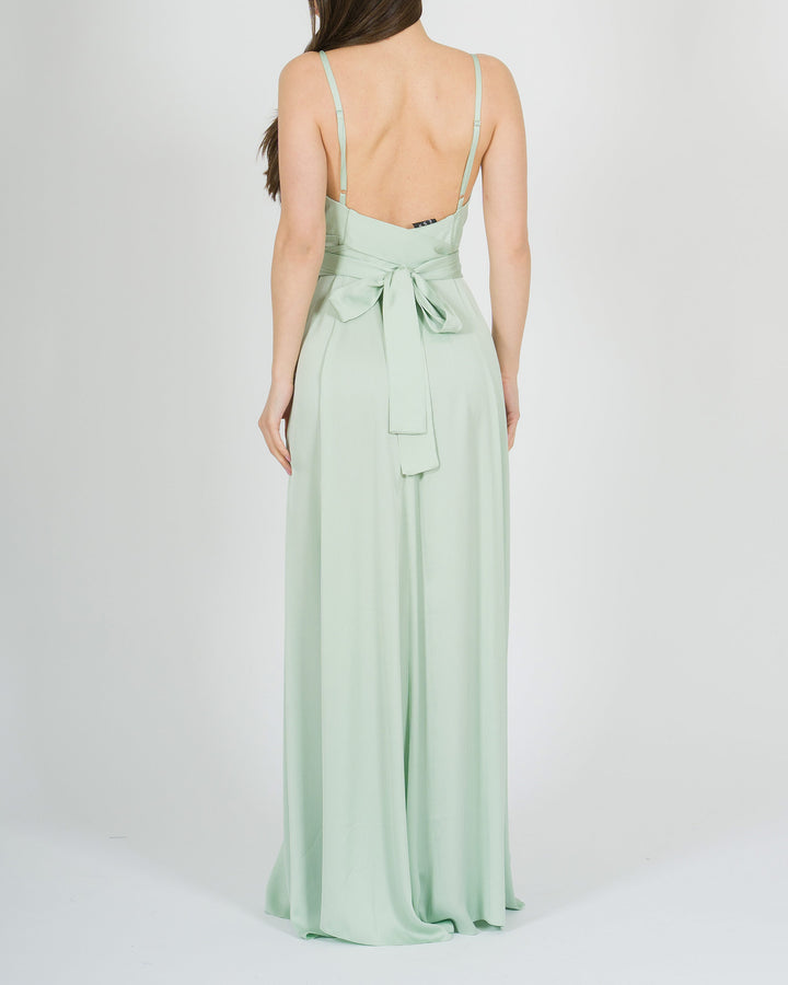 Abito Verde Tiffany con Bretelline 