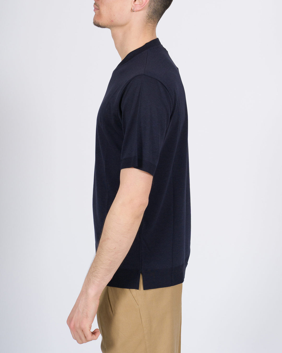 T-shirt Altea in lyocell blu 
