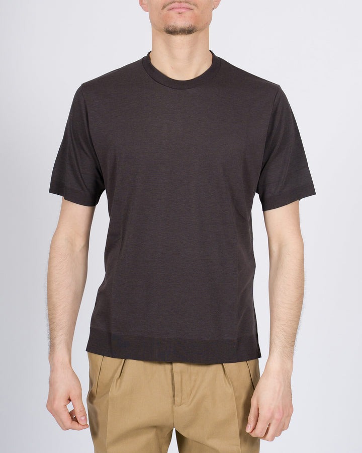 T-shirt Altea in lyocell cioccolata 