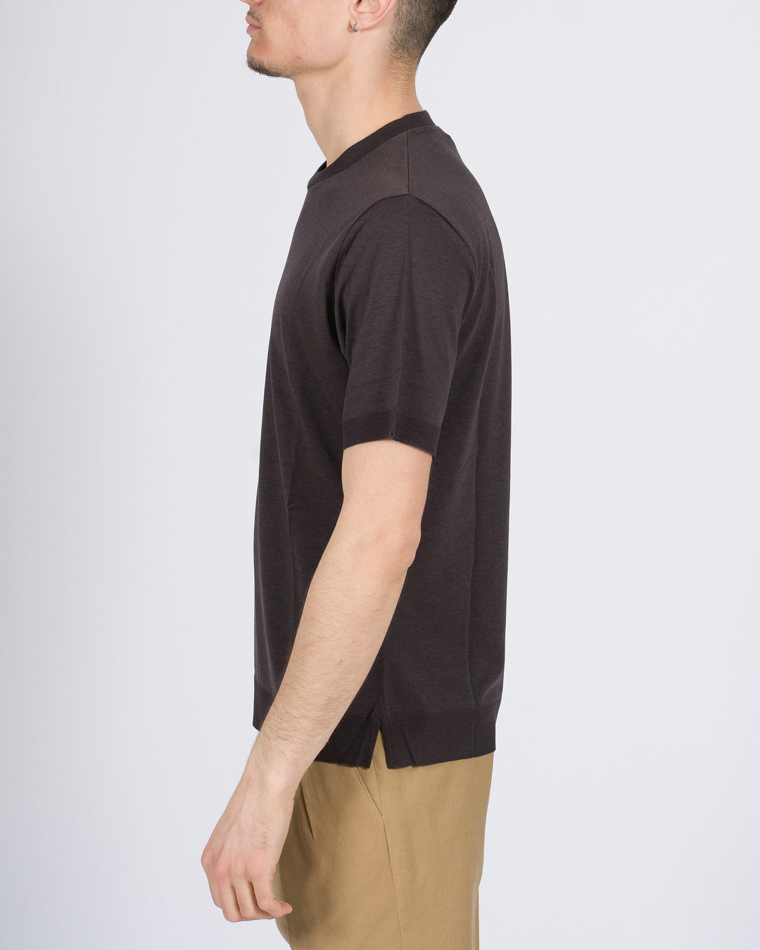 T-shirt Altea in lyocell cioccolata 