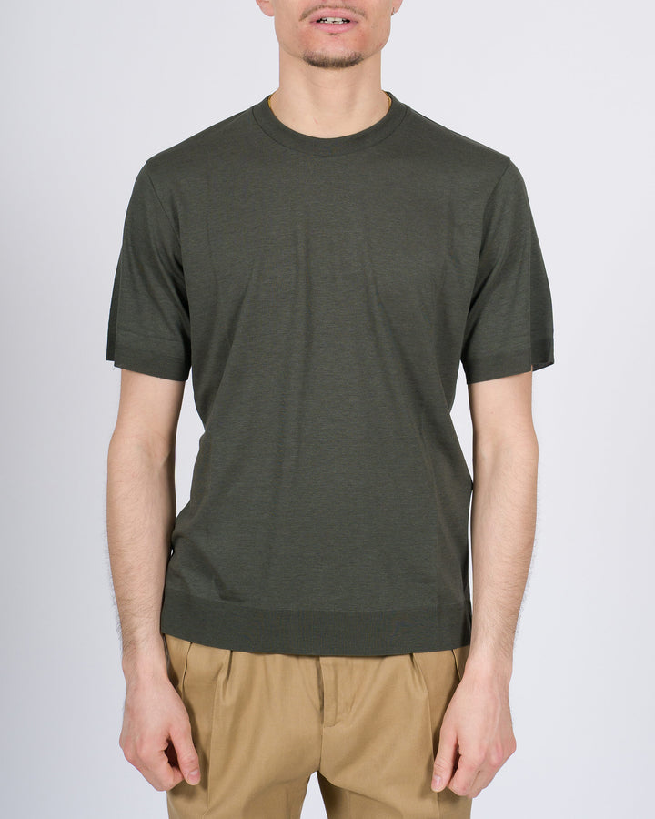 T-shirt Altea in lyocell verde 