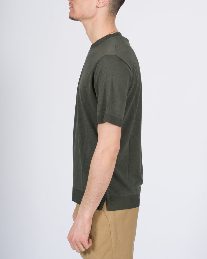 T-shirt Altea in lyocell verde 