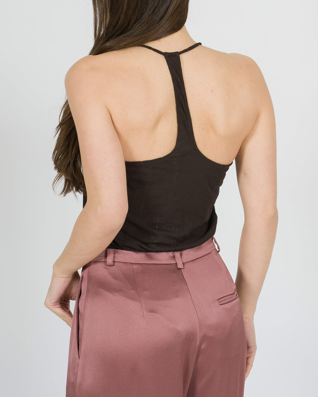 BODY cioccolato  JERSEY A-JOUR 