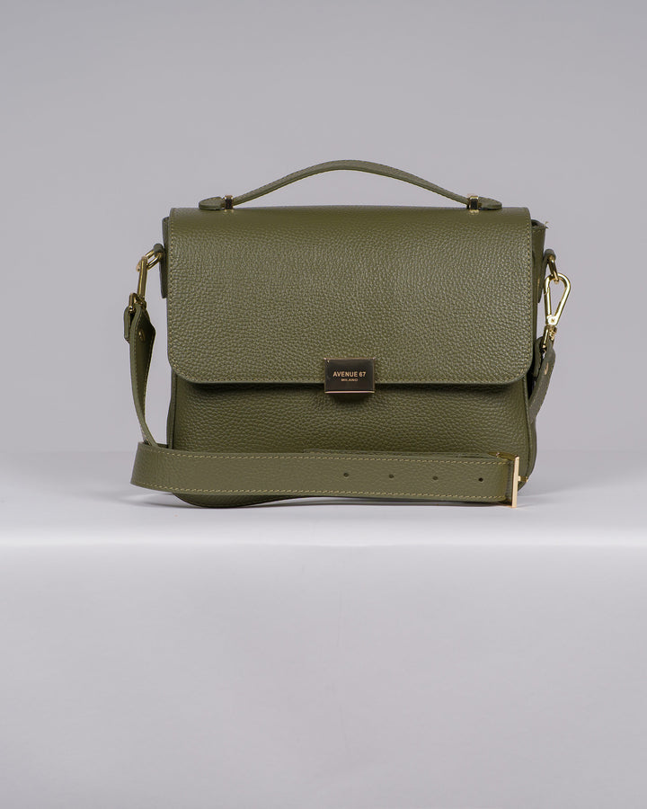BORSA AVENUE VERDE OLIVA MODELLO INGRID 