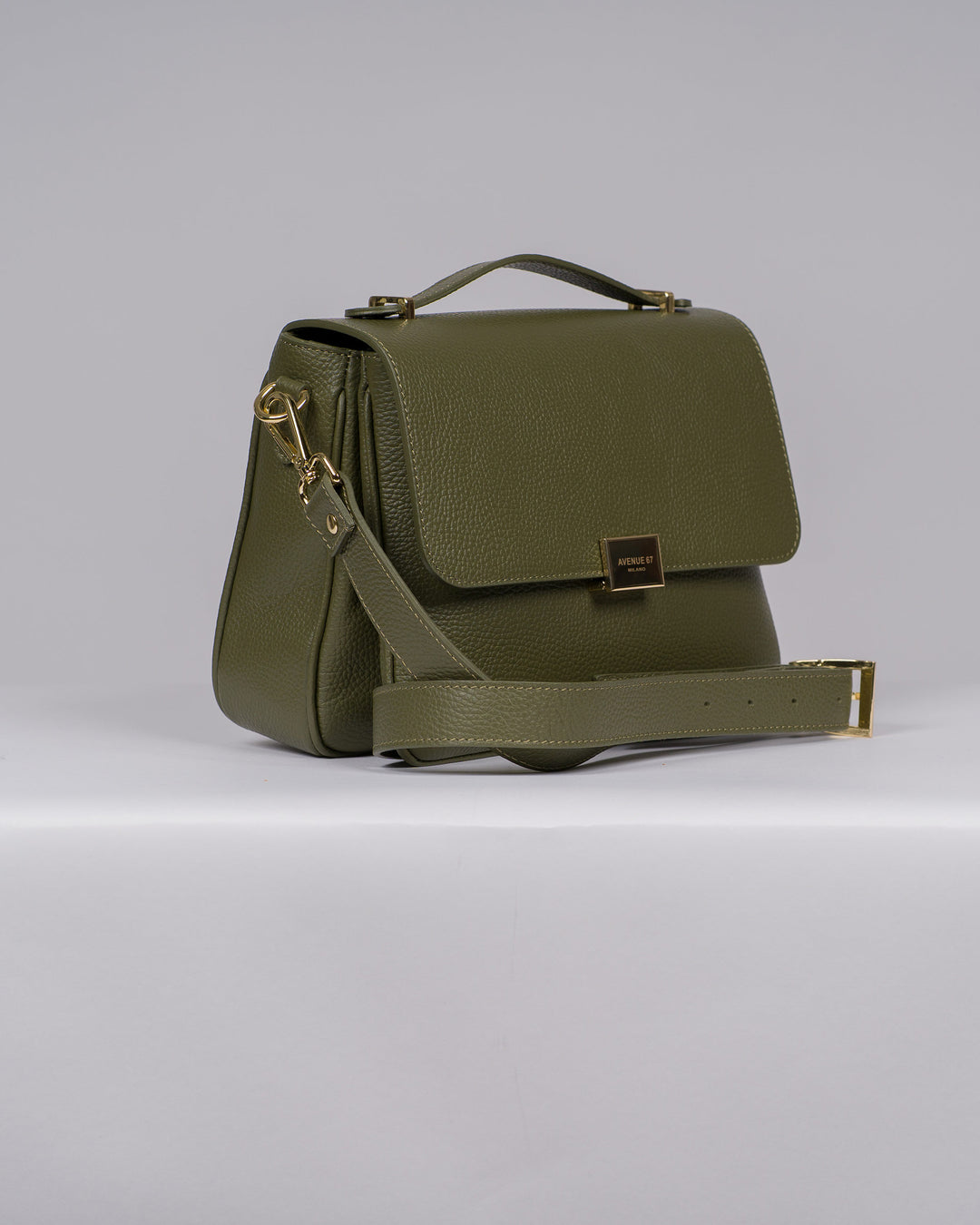 BORSA AVENUE VERDE OLIVA MODELLO INGRID 