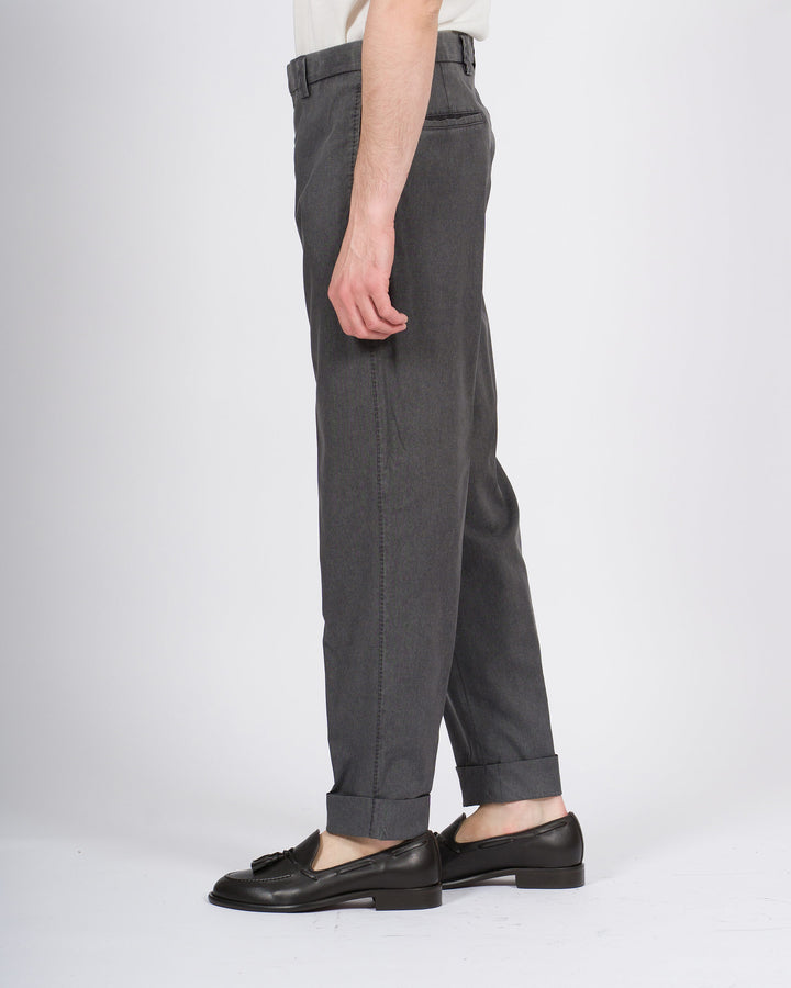 Pantalone Chiaia grigio in lana frosted 
