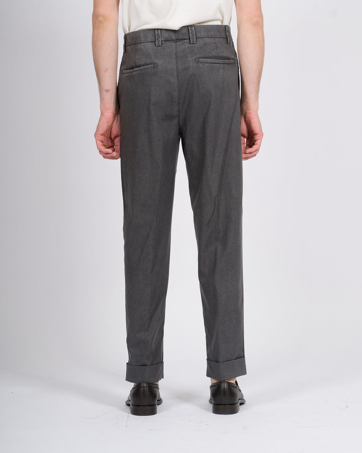 Pantalone Chiaia grigio in lana frosted 