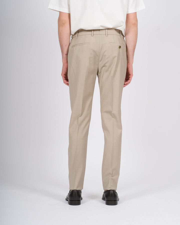 Pantalone Berwich Morello Elax beige in lana elastica 