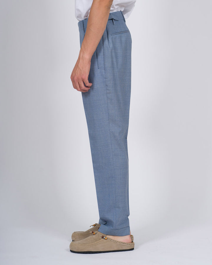 Pantalone Retro Lana Azzurro 