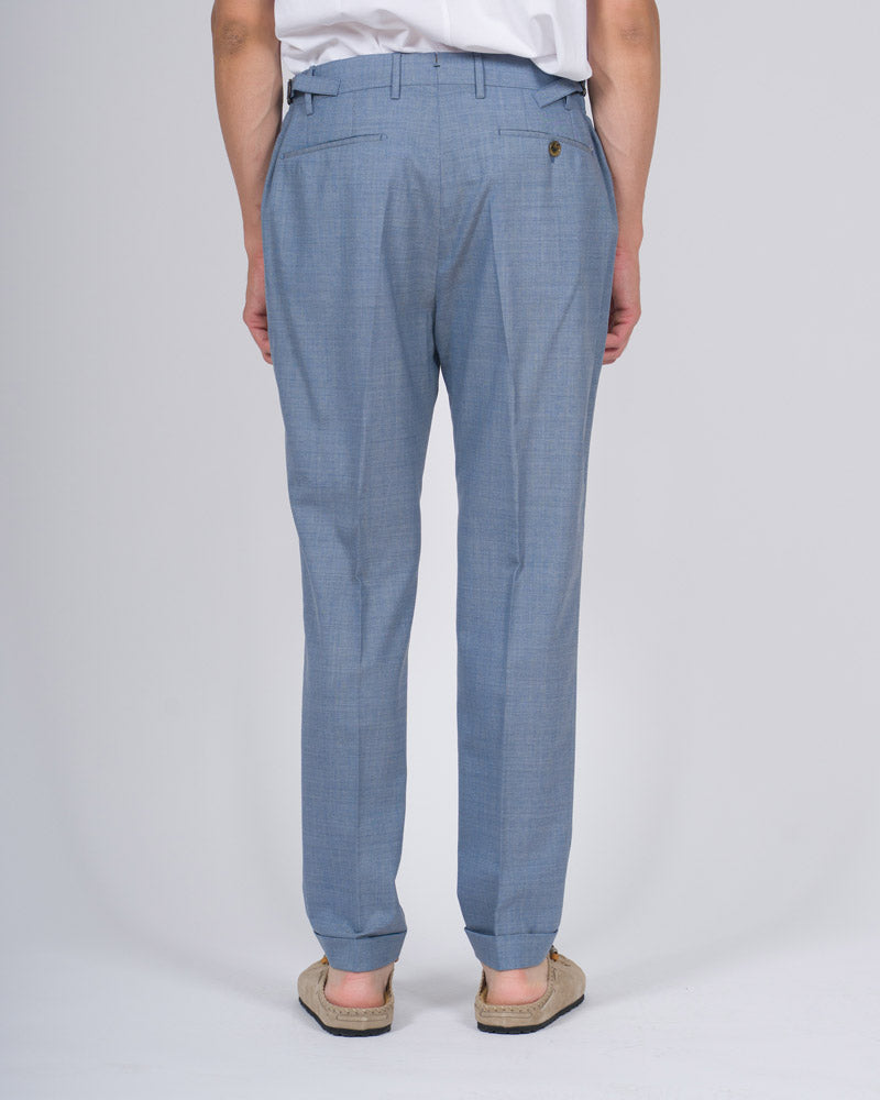 Pantalone Retro Lana Azzurro 