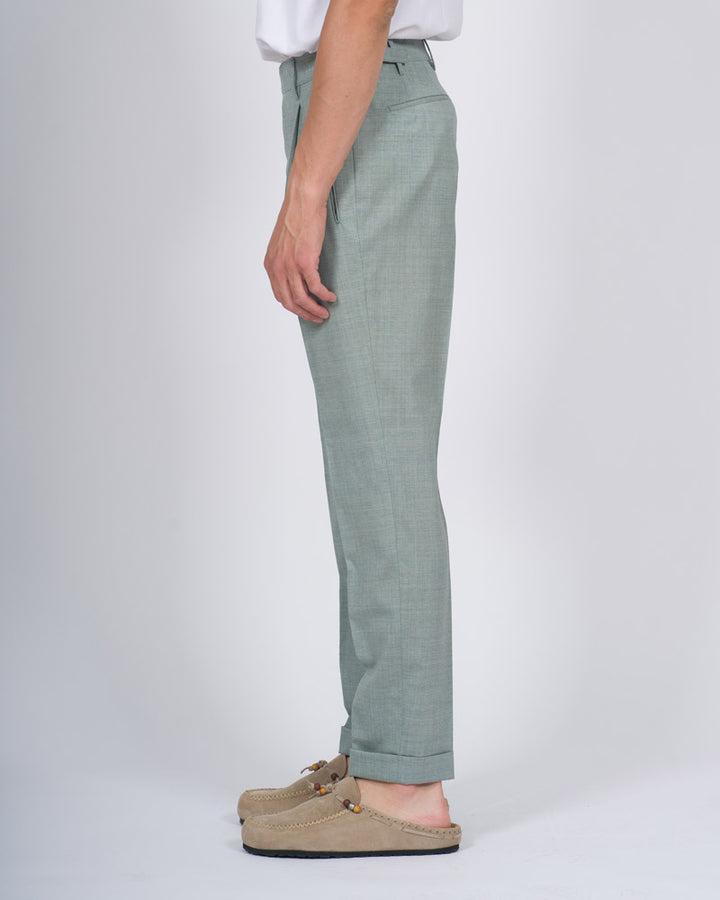 Pantalone Berwich Retro Lana Verde 