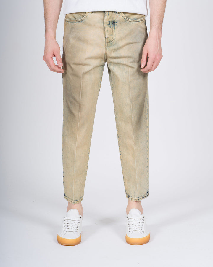 Jeans Uomo Bonheur Modello Osaka Sabbiature Chiare 