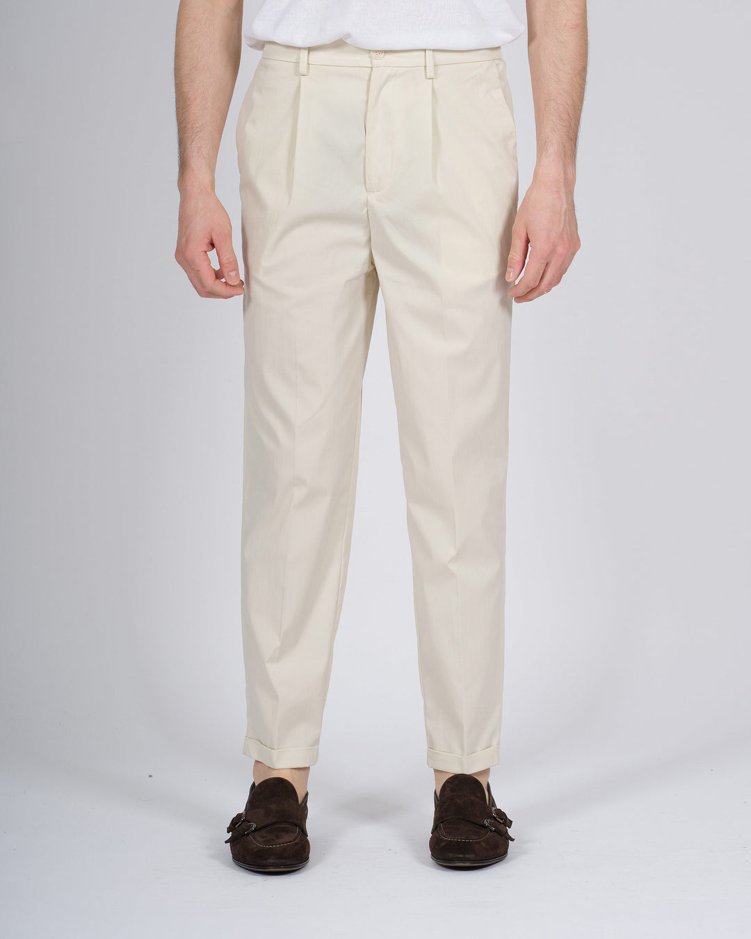 Pantalone Uomo Bonheur Modello Otaru Panna 