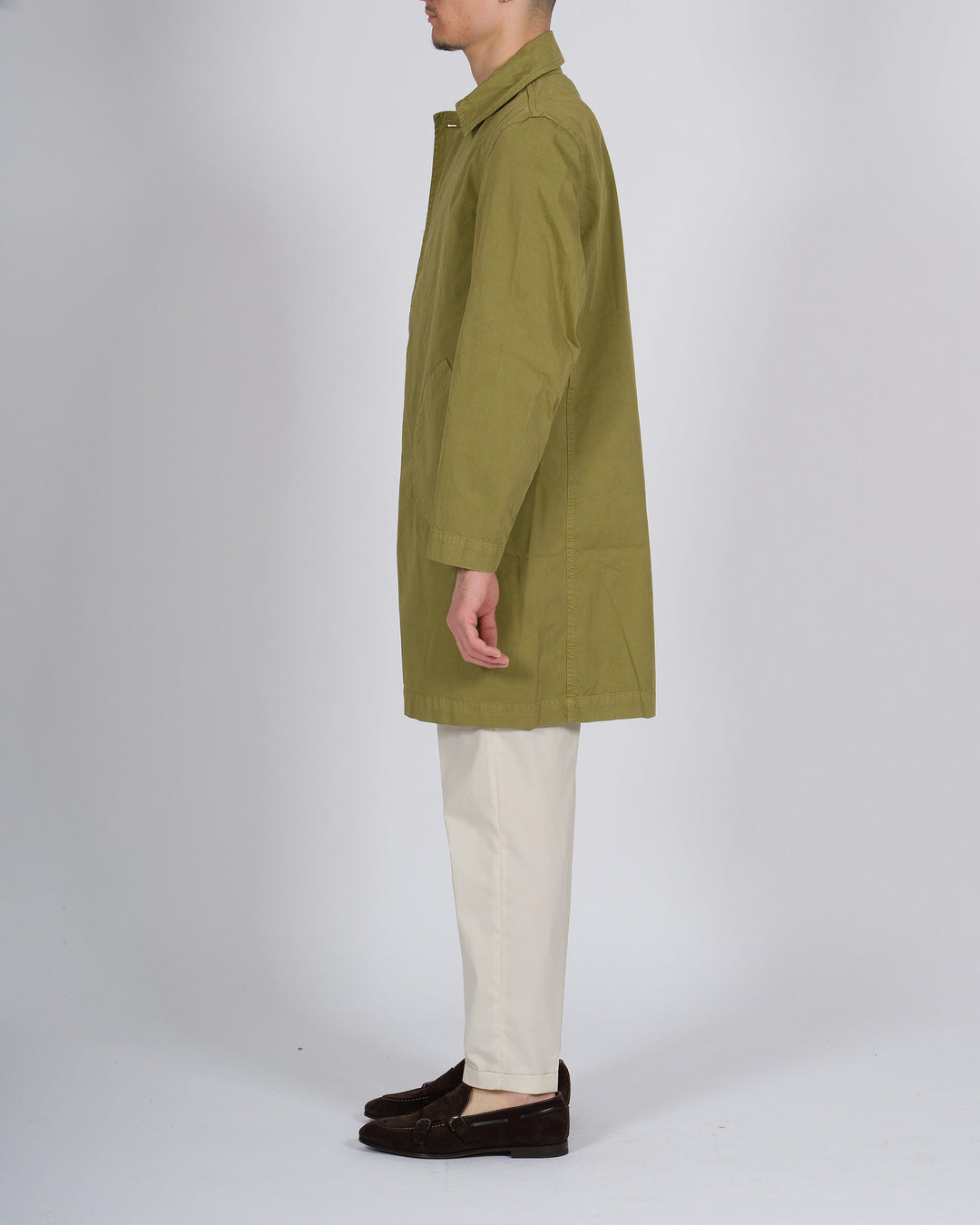Trench Chesapeake Verde in Cotone 