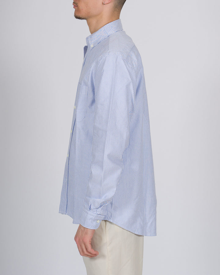 Camicia Uomo Chesapeake Rigata Bianca e Azzurra 