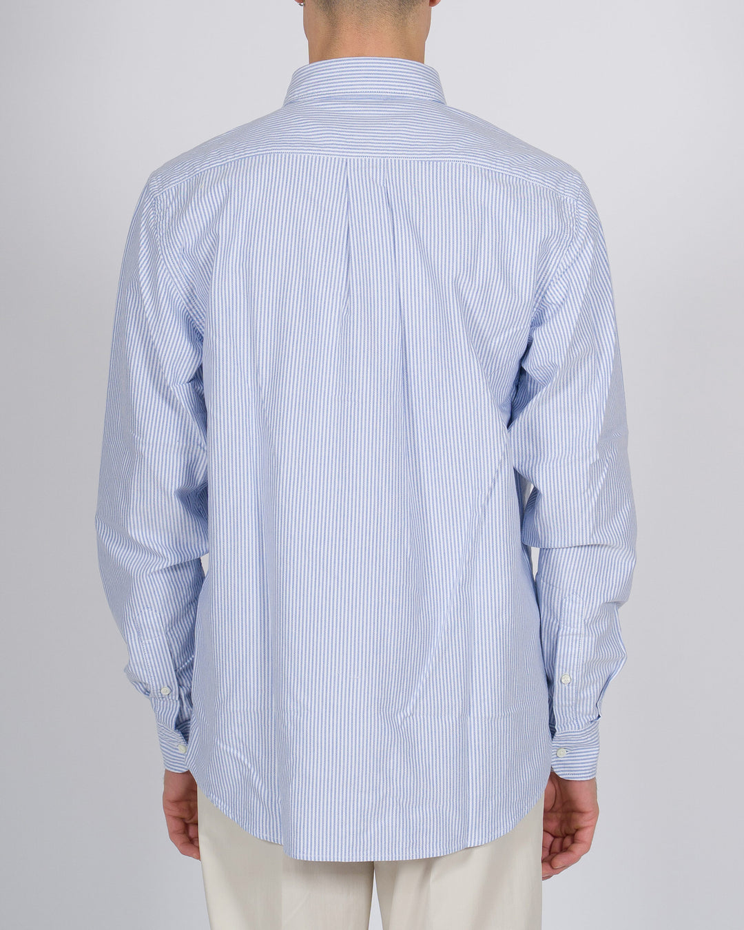 Camicia Uomo Chesapeake Rigata Bianca e Azzurra 