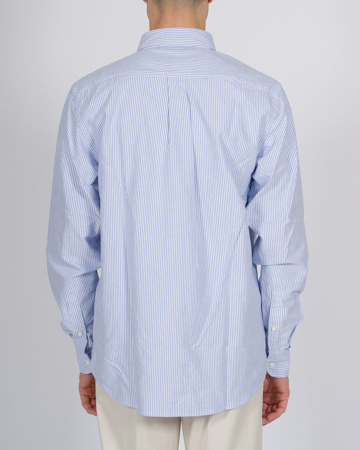 Camicia Uomo Chesapeake Rigata Bianca e Azzurra 