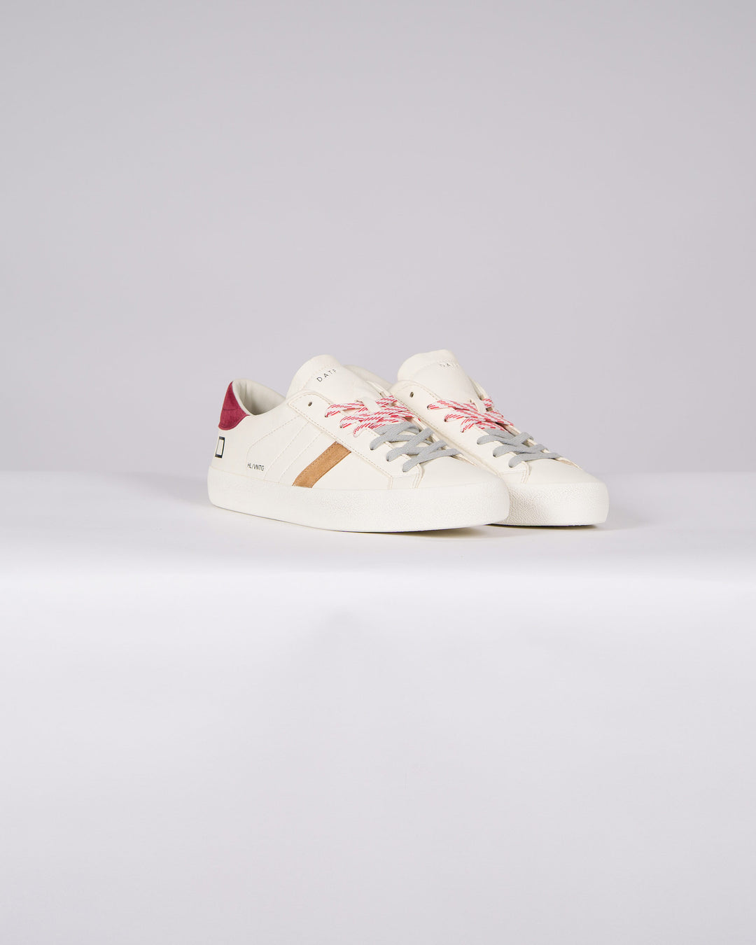 HILL LOW VINTAGE CALF WHITE-BORDEAUX<BR/> 