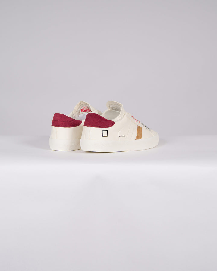 HILL LOW VINTAGE CALF WHITE-BORDEAUX<BR/> 