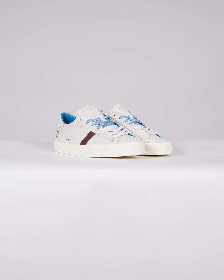 HILL LOW VINTAGE CALF WHITE-TURQUOISE<BR/> 
