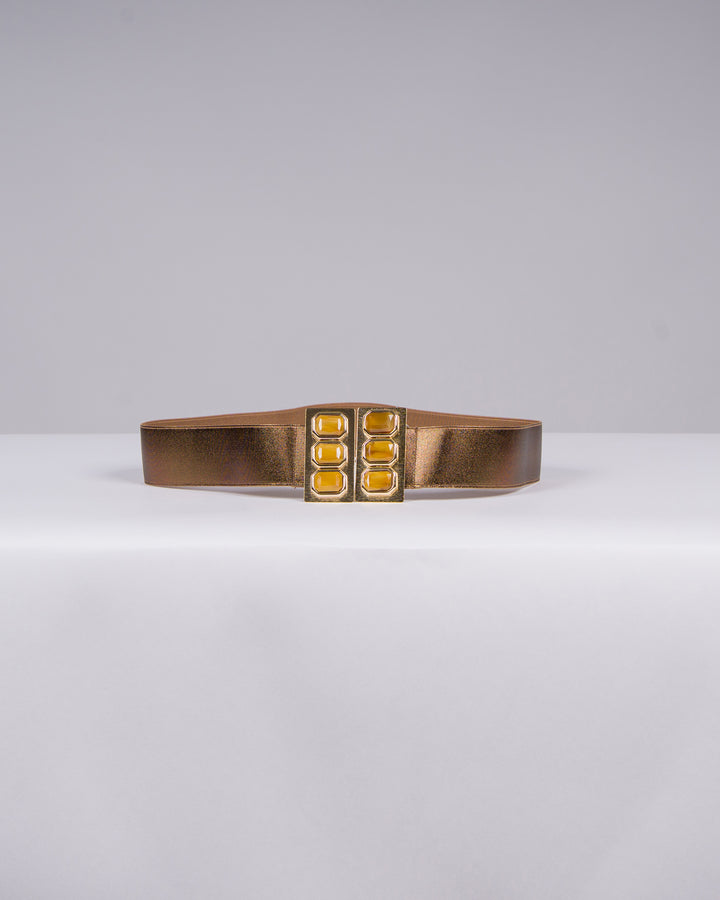 Cintura lovely  Bronzo con Placca Oro e Pietre ambra 