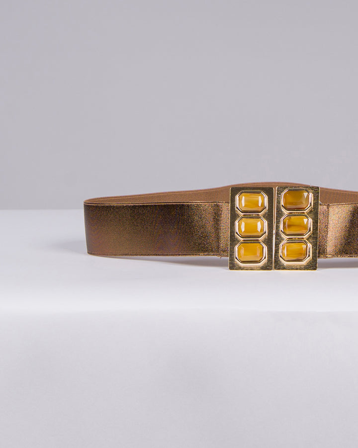 Cintura lovely  Bronzo con Placca Oro e Pietre ambra 