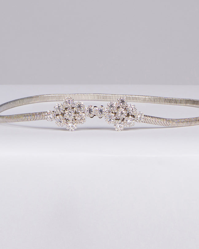 Cintura Lovely Silver Placca con pietre 