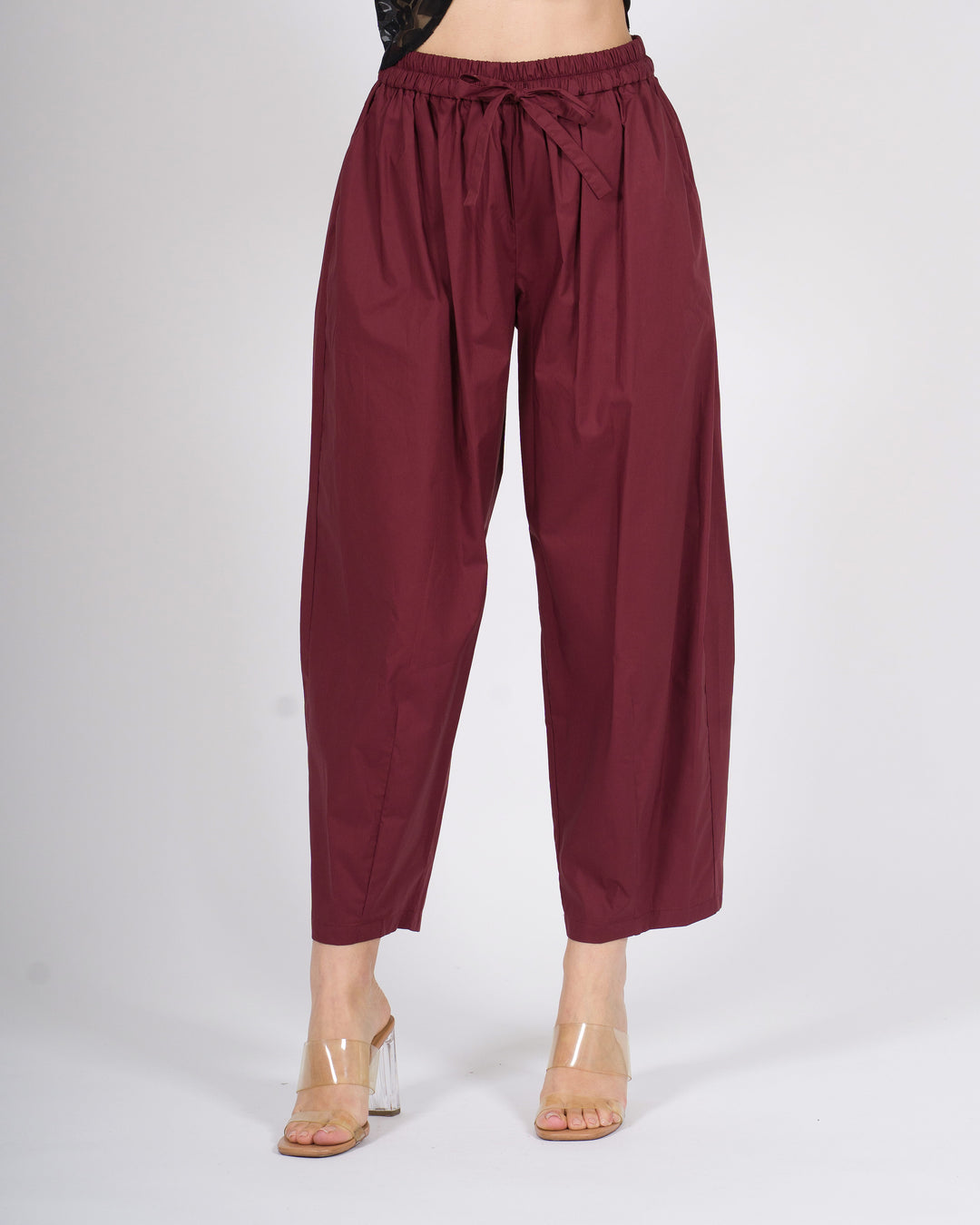 Pantalone meimeij vino ballon in popeline 100% cotone 