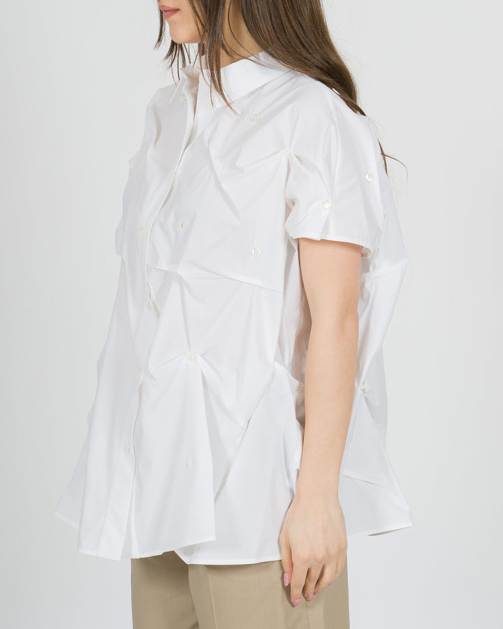 Camicia smanicata Meimeij bianca 