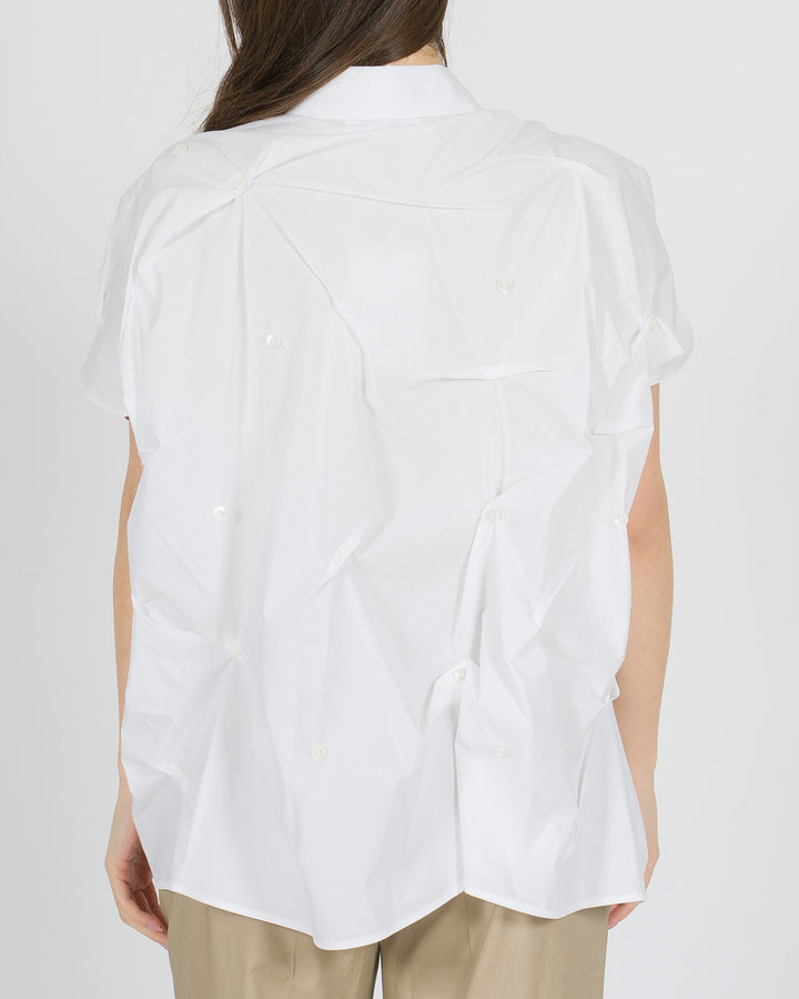 Camicia smanicata Meimeij bianca 