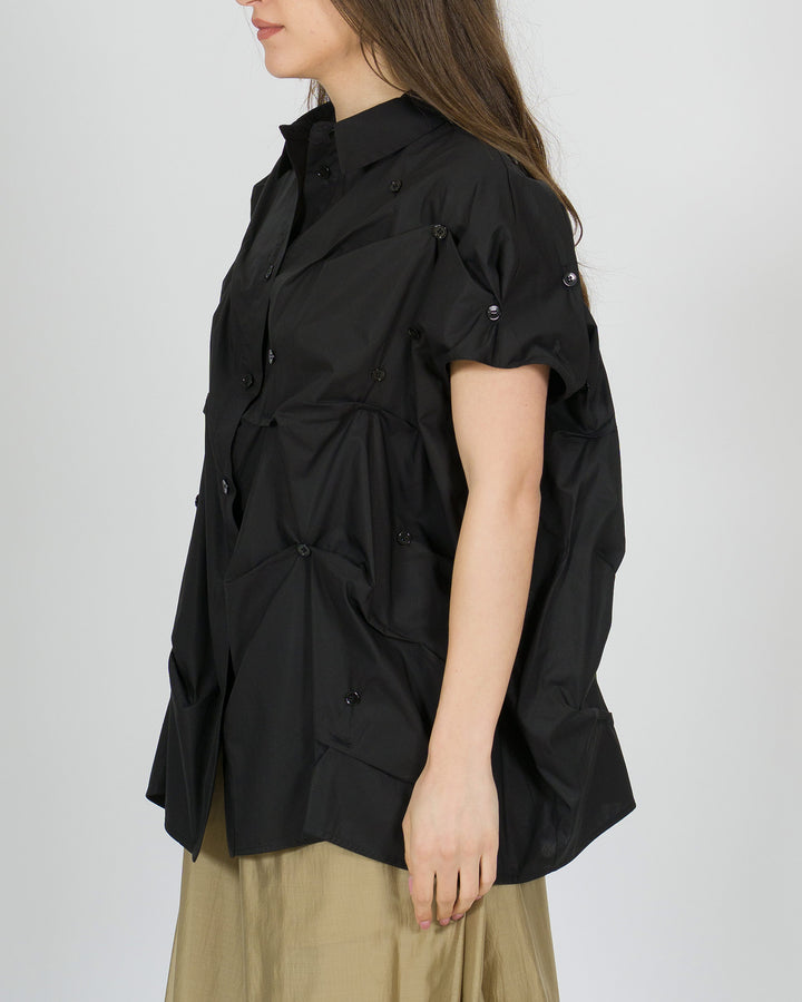Camicia smanicata Meimeij nera 