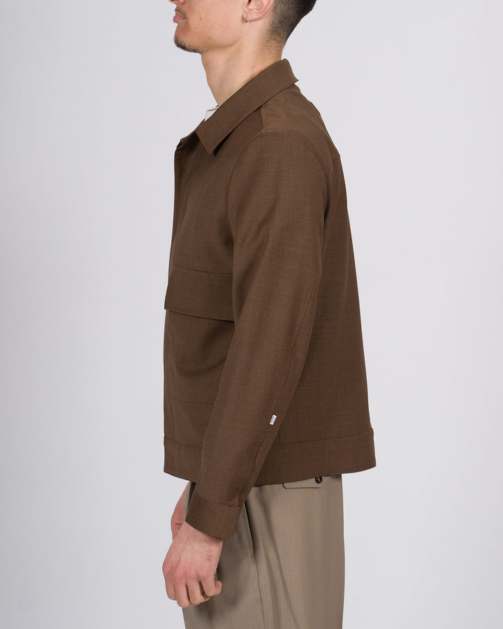 Camicia New York Resident Columbus marrone uomo 