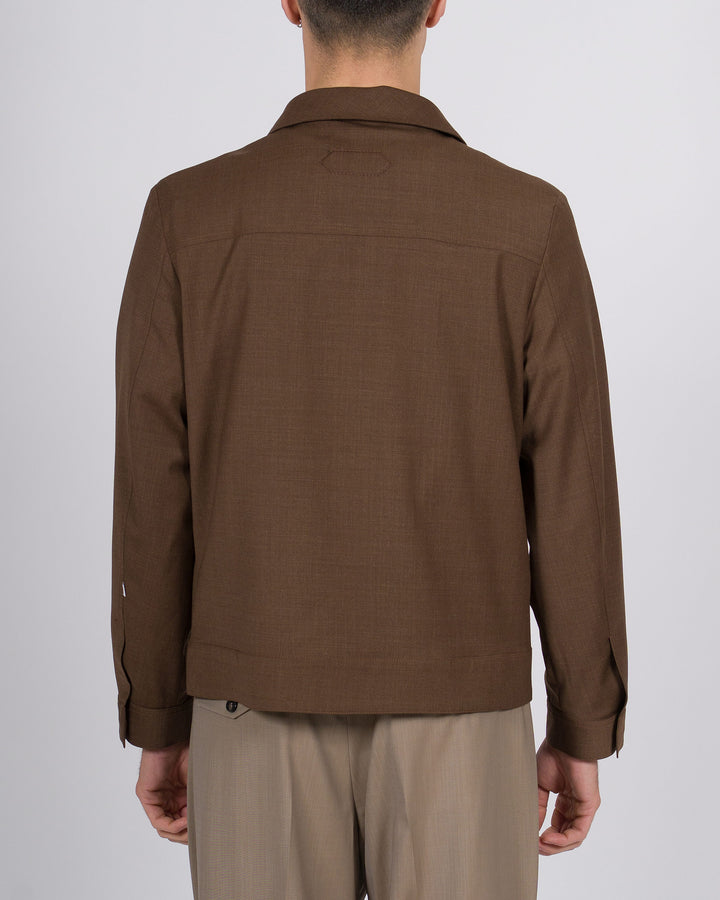Camicia New York Resident Columbus marrone uomo 