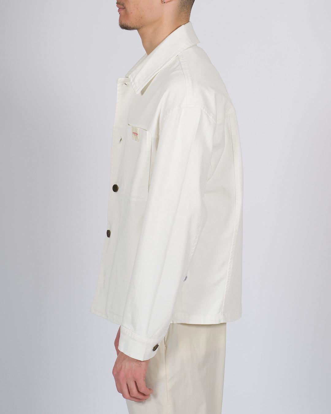 Giubbotto Uomo New York Resident in Cotone Bull Bianco 