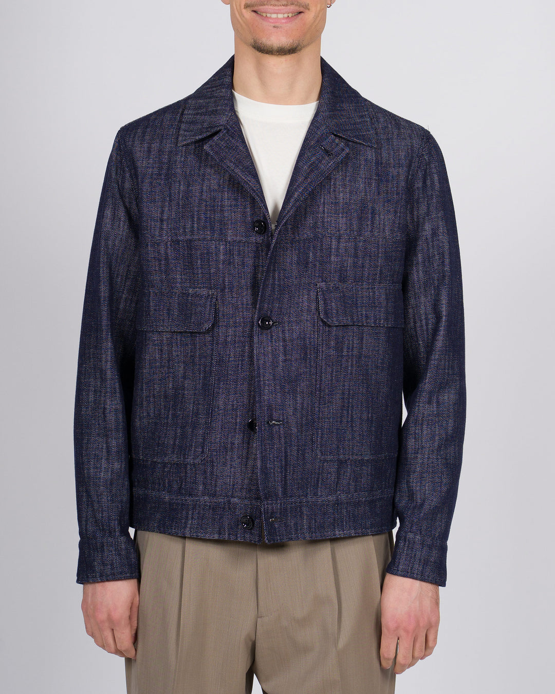 Giubbotto Yuma New York Resident denim graffiato 