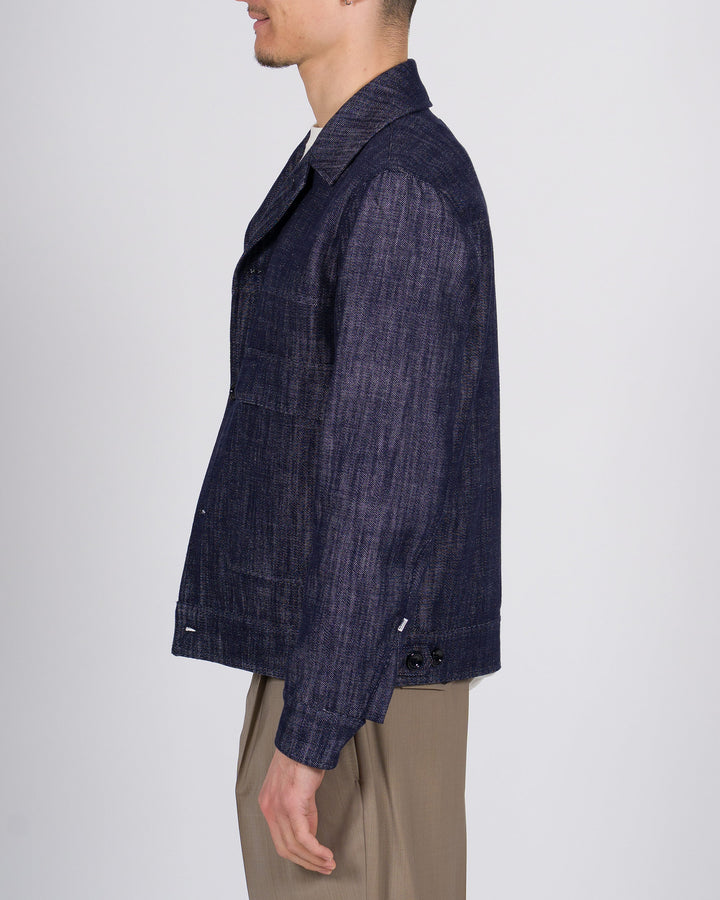 Giubbotto Yuma New York Resident denim graffiato 