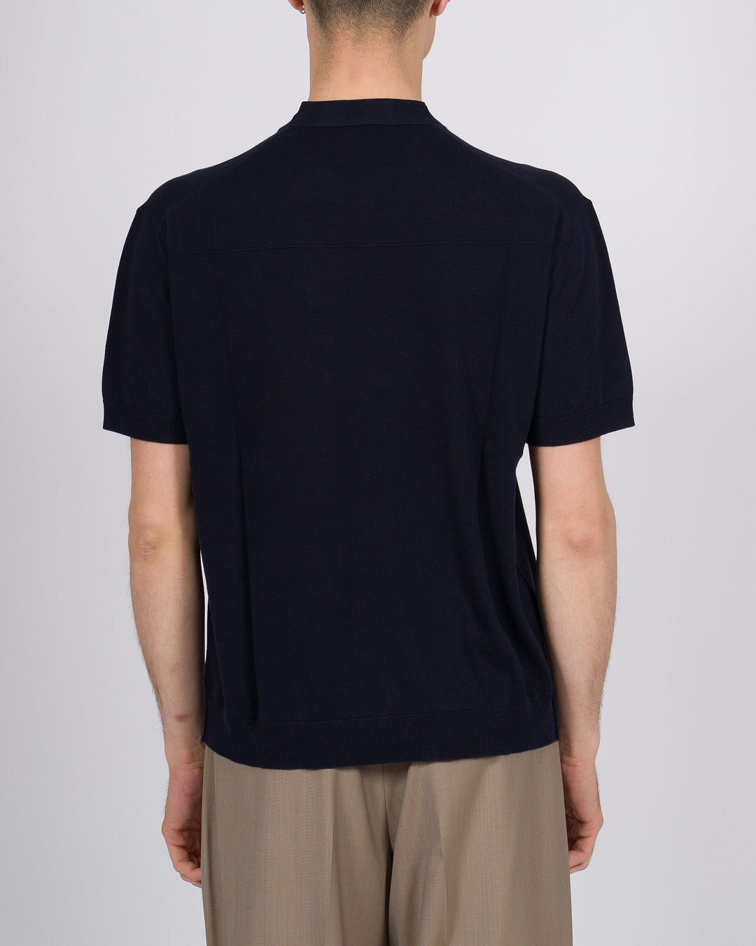 T-shirt uomo in filo di cotone finezza 16  blu 