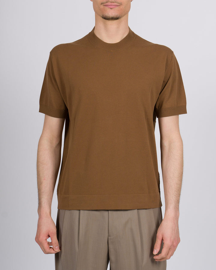 T-shirt uomo in filo di cotone finezza 16 bruciato 