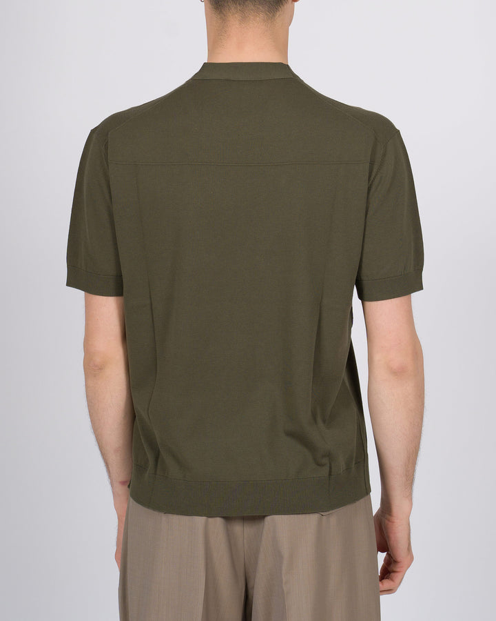 T-shirt uomo in filo di cotone finezza 16 verde 