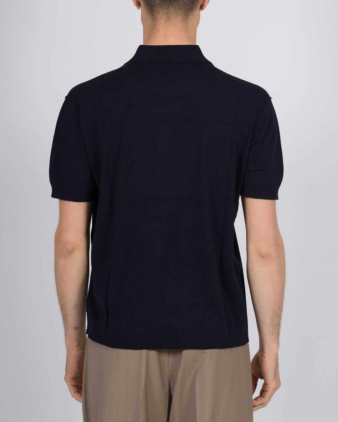 Polo skipper blu mezza manica 