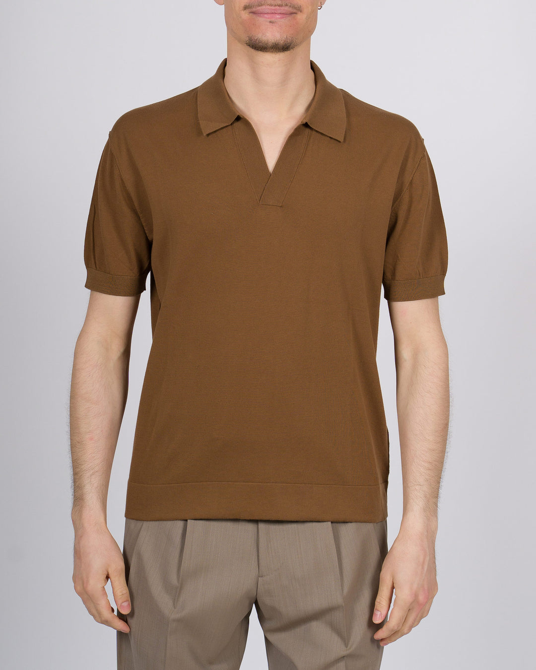 Polo skipper bruciato mezza manica 