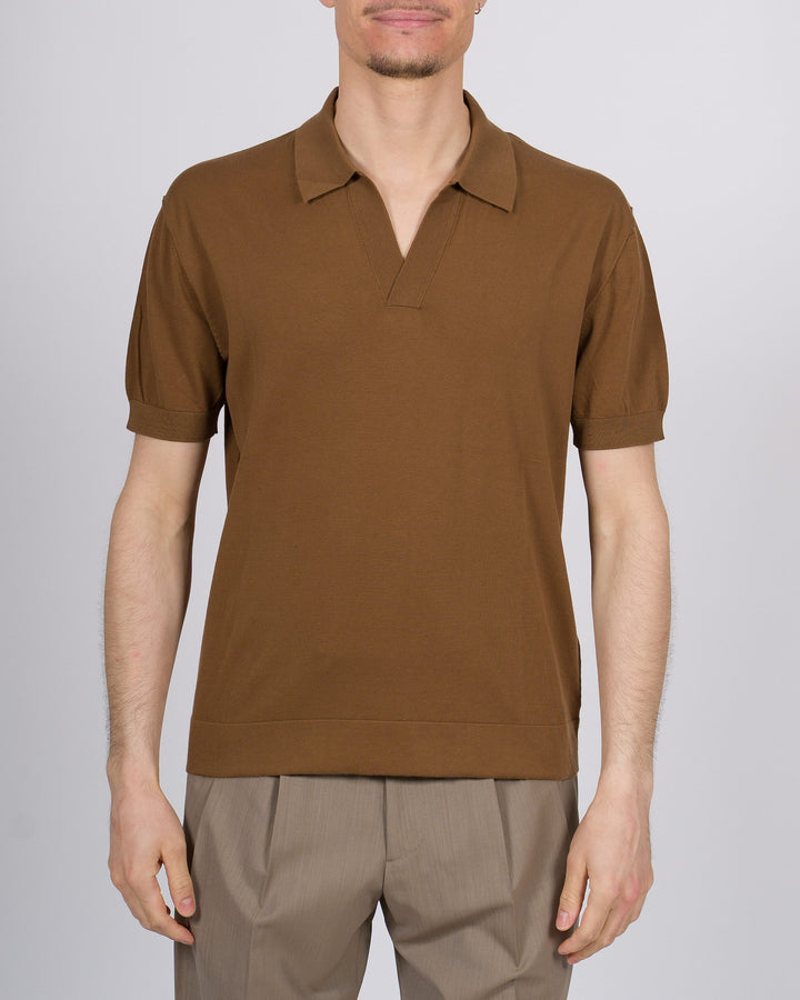 Polo skipper bruciato mezza manica 
