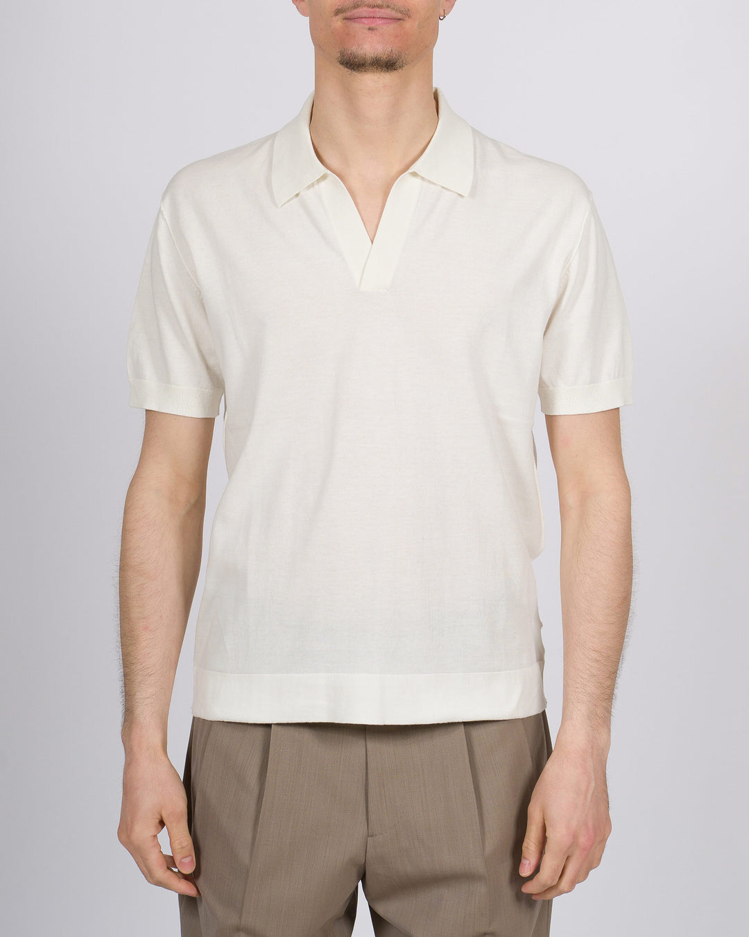 Polo skipper panna mezza manica 