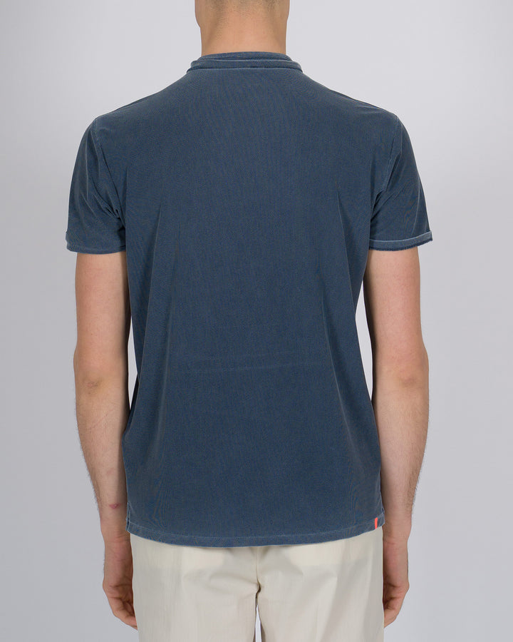 Techno Wash Piquè Polo blu 