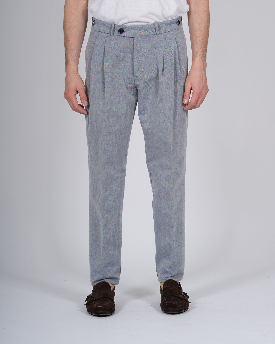 Lynco Chino Double Pence Pant grigio 
