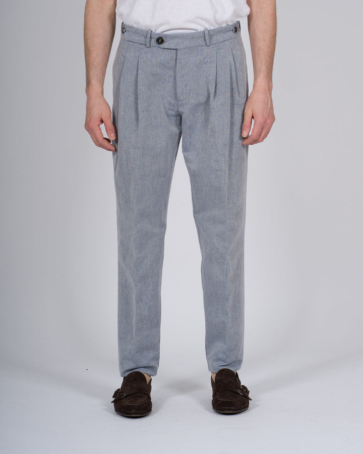 Lynco Chino Double Pence Pant grigio 