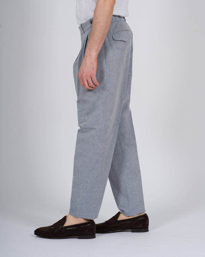 Lynco Chino Double Pence Pant grigio 