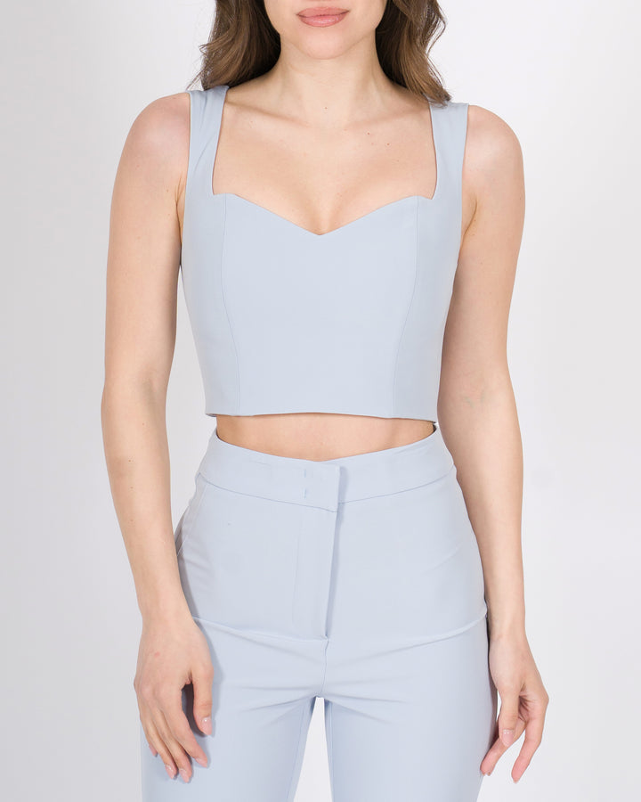 Top corpetto silence azzurro 