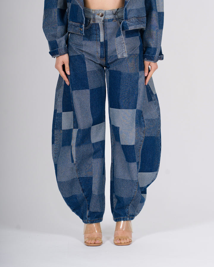 Denim Carrot Silence Patchwork 